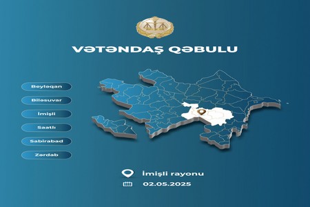 Ədliyyə naziri İmişlidə vətəndaşları qəbul edəcək
