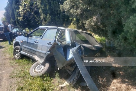 Samuxda VAZ-lar toqquşdu, 5 nəfər yaralandı