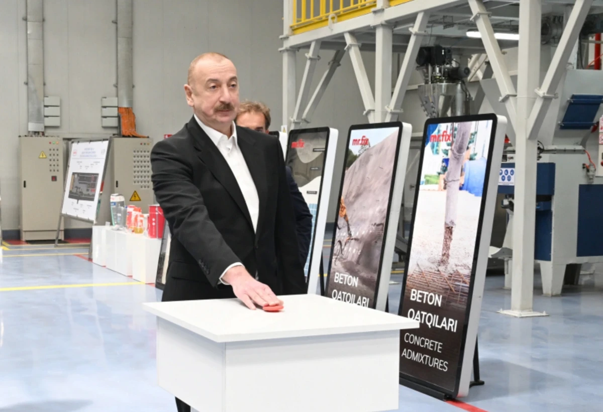 Prezident Sumqayıt Kimya Sənaye Parkında