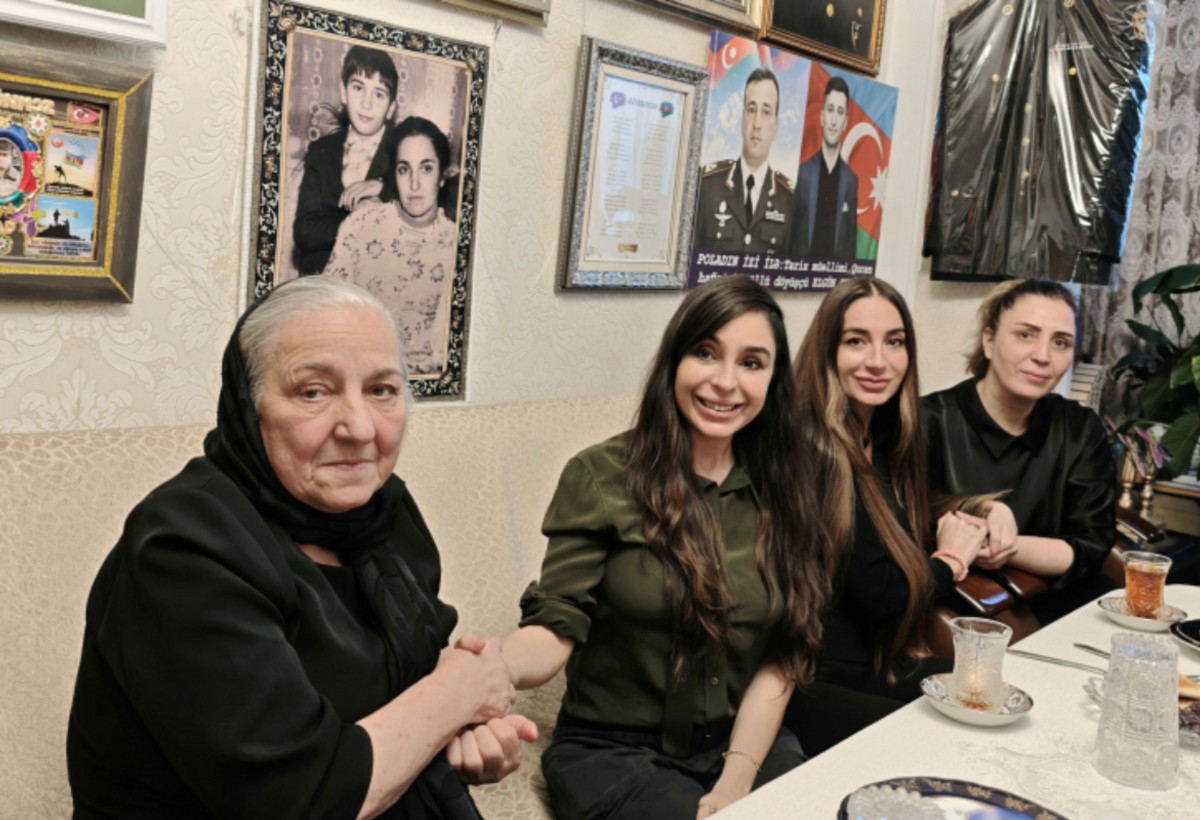 Leyla Əliyeva və Arzu Əliyeva Polad Həşimovun evində olublar