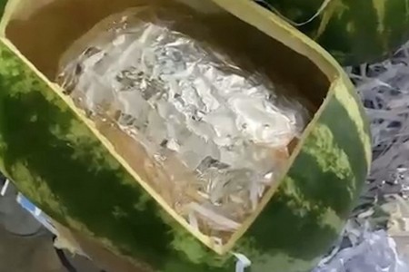 Qarpızların içindən 60 kiloqram marixuana çıxdı - ASTARA GÖMRÜYÜNDƏ
