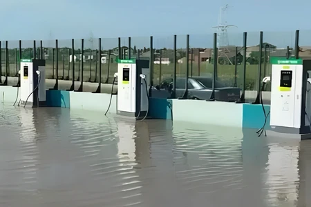 Bakıda yağış elektromobil məntəqəsini iflic etdi: Kanalizasiya DAŞDI - VİDEO