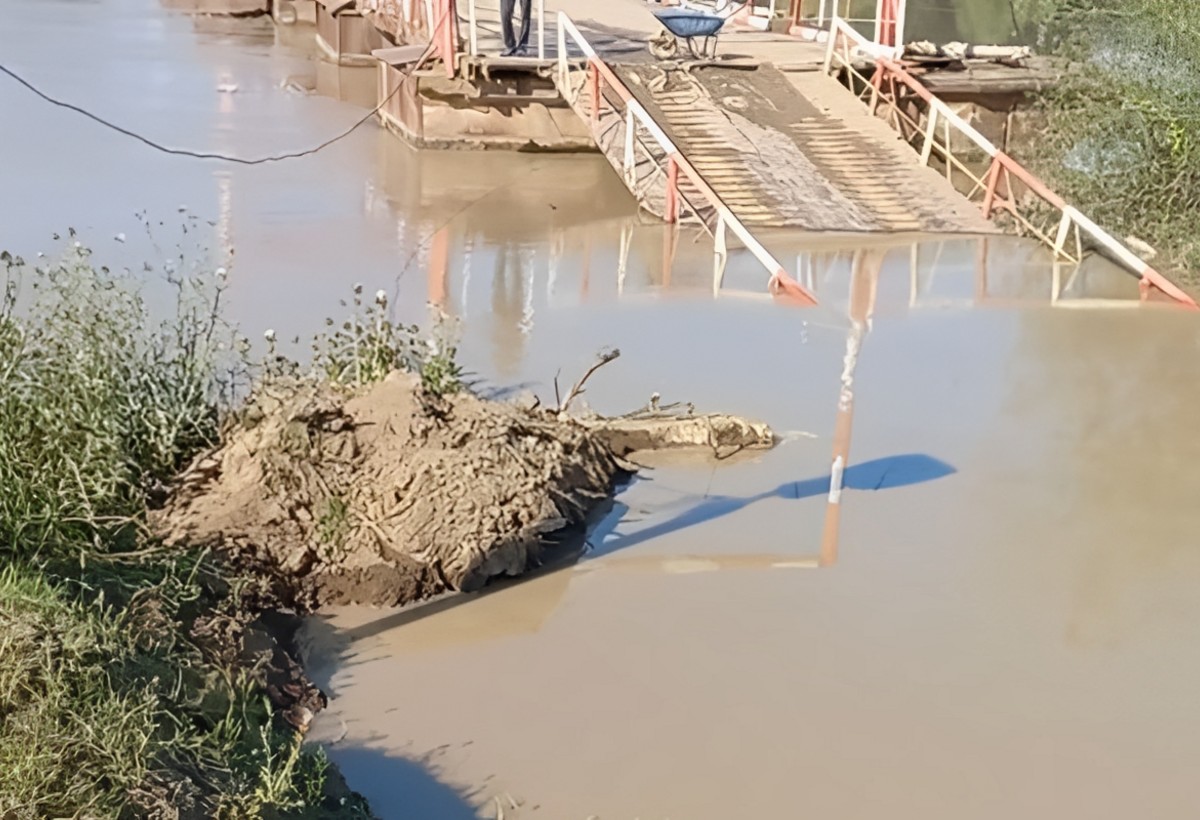 Ponton körpü suyun altında: Sabirabadda 5 kənd çətinliklə üzləşib
