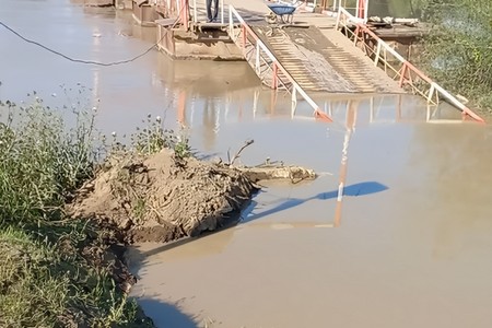 Ponton körpü suyun altında: Sabirabadda 5 kənd çətinliklə üzləşib