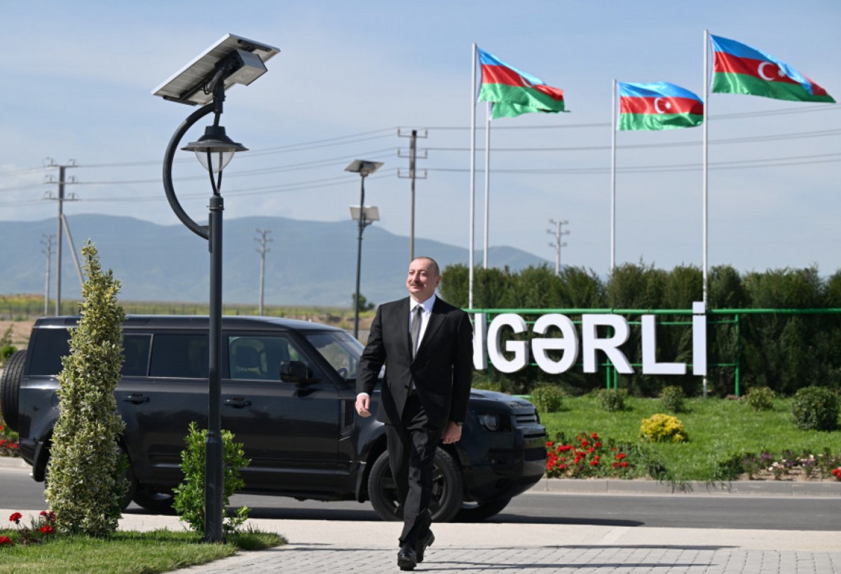İlham Əliyev Ağdamın Kəngərli kəndinin birinci mərhələsinin açılışında iştirak edib - YENİLƏNİB