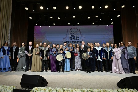 Prezident İlham Əliyev və birinci xanım Mehriban Əliyeva Ağdam Muğam Mərkəzinin açılışında iştirak ediblər