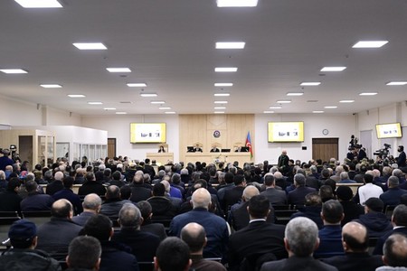 Hərbi cinayətlər törətməkdə təqsirləndirilən erməniəsilli şəxslərin məhkəməsi keçirilir