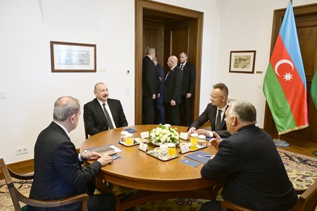 İlham Əliyevin Orbanla məhdud tərkibdə görüşü oldu - FOTO