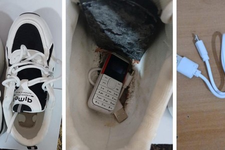 Qadın məhkum ərinə ayaqqabısının içində telefon keçirməyə cəhd edib