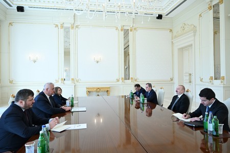 Prezident İlham Əliyev Ukraynanın xarici işlər nazirini qəbul edib