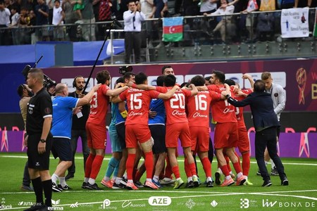Azərbaycanın minifutbol millisi Bakıda keçirilən dünya çempionatının FİNALINDA
