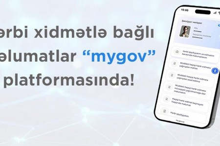 Hərbi xidmətlə bağlı məlumatlar “mygov” platformasına yerləşdirilir