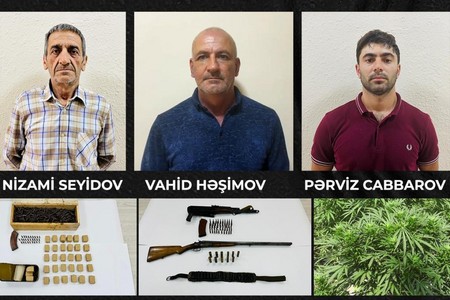 Şəkidə silah və narkotik əməliyyatı - VİDEO