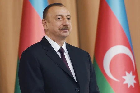 İlham Əliyev Yevlax şəhəri qumsüzgəc texnologiyalı sutəmizləyici qurğunun açılışında iştirak edib