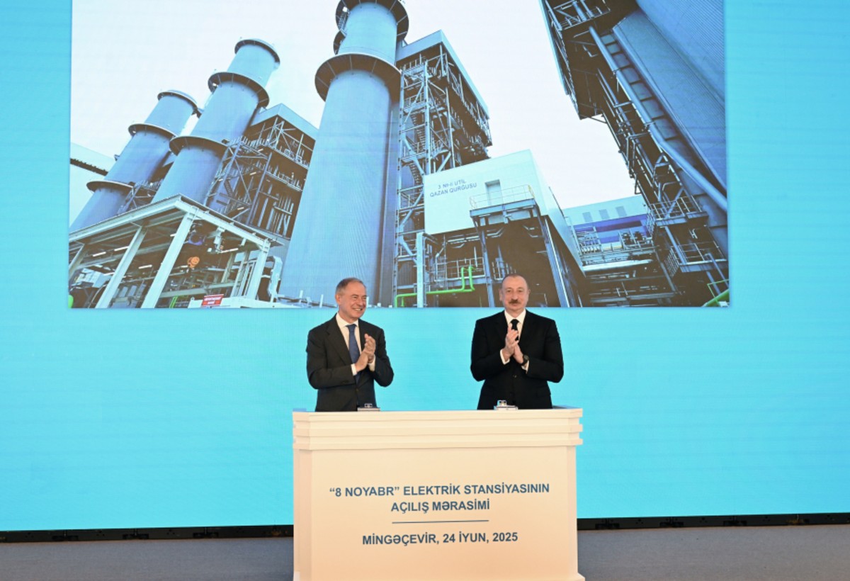 İlham Əliyev Mingəçevirdə yeni elektrik stansiyasının AÇILIŞINDA - YENİLƏNİB
