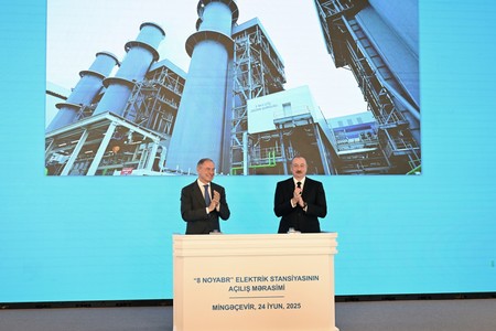 İlham Əliyev Mingəçevirdə yeni elektrik stansiyasının AÇILIŞINDA - YENİLƏNİB