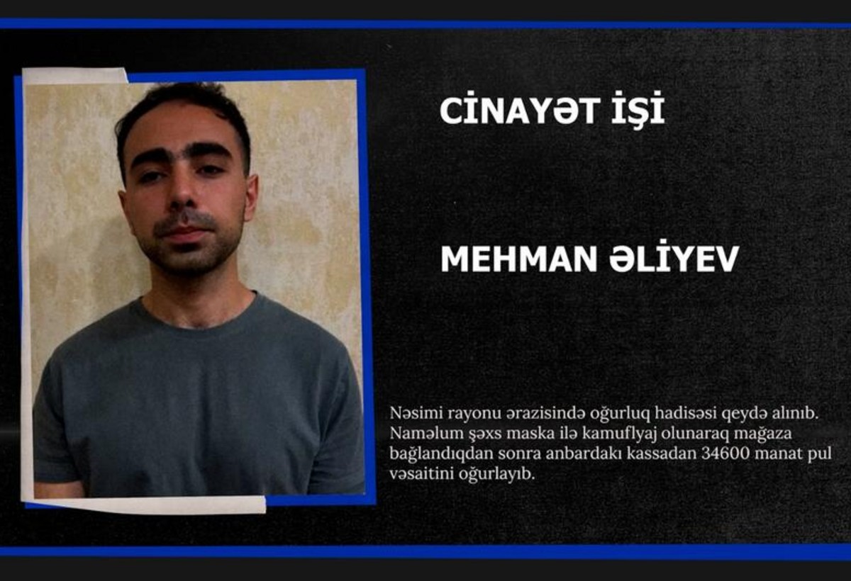 Nəsimidə qeyri-adi oğurluq: Mağazanın anbarına girdi, gecə saatlarınadək gözlədi