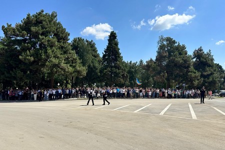 Xankəndidə Silahlı Qüvvələr Günü münasibətilə hərbçilərin yürüşü keçirilib - FOTO