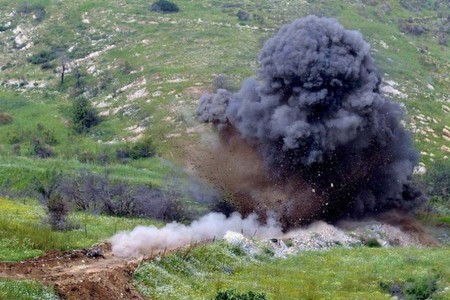Ağdamda mina partladı - Polis YARALANDI