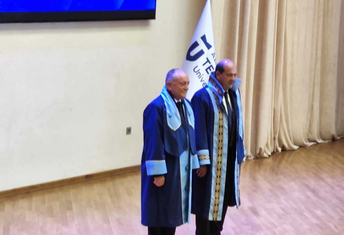 Ersin Tatara Azərbaycan Texniki Universitetinin Fəxri Doktoru diplomu təqdim edildi