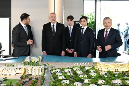 Azərbaycan və Özbəkistan prezidentləri Sea Breeze istirahət mərkəzində olublar