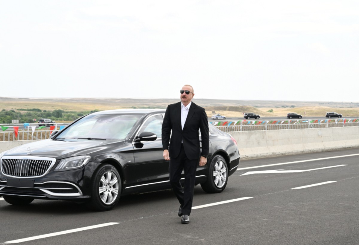 Prezident Əhmədbəyli-Füzuli-Şuşa yolunun açılışında - FOTOLAR