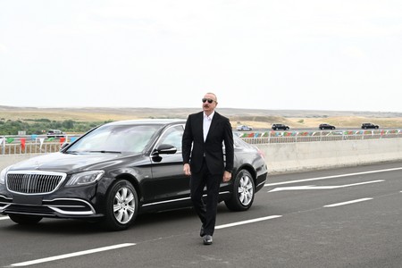 Prezident Əhmədbəyli-Füzuli-Şuşa yolunun açılışında - FOTOLAR
