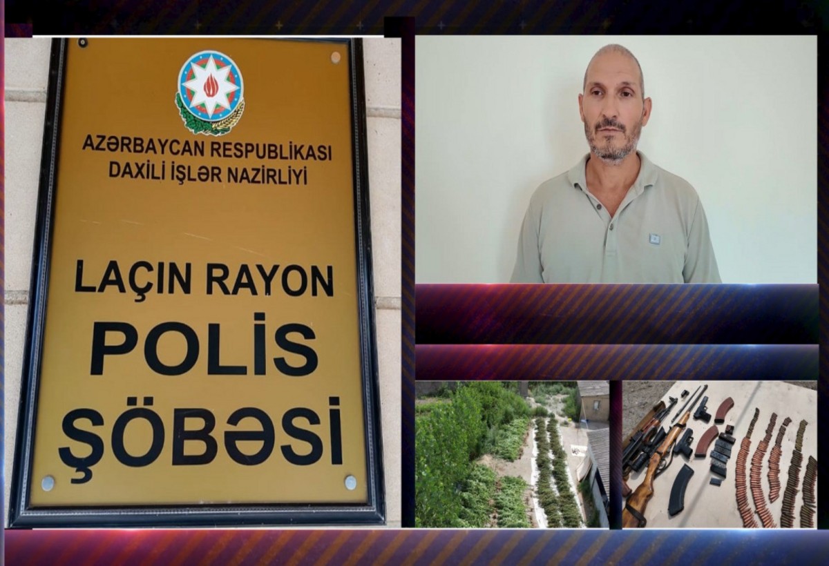 Ağcabədidə 300-ə yaxın çətənə bitkisi və silah-sursat aşkarlanıb