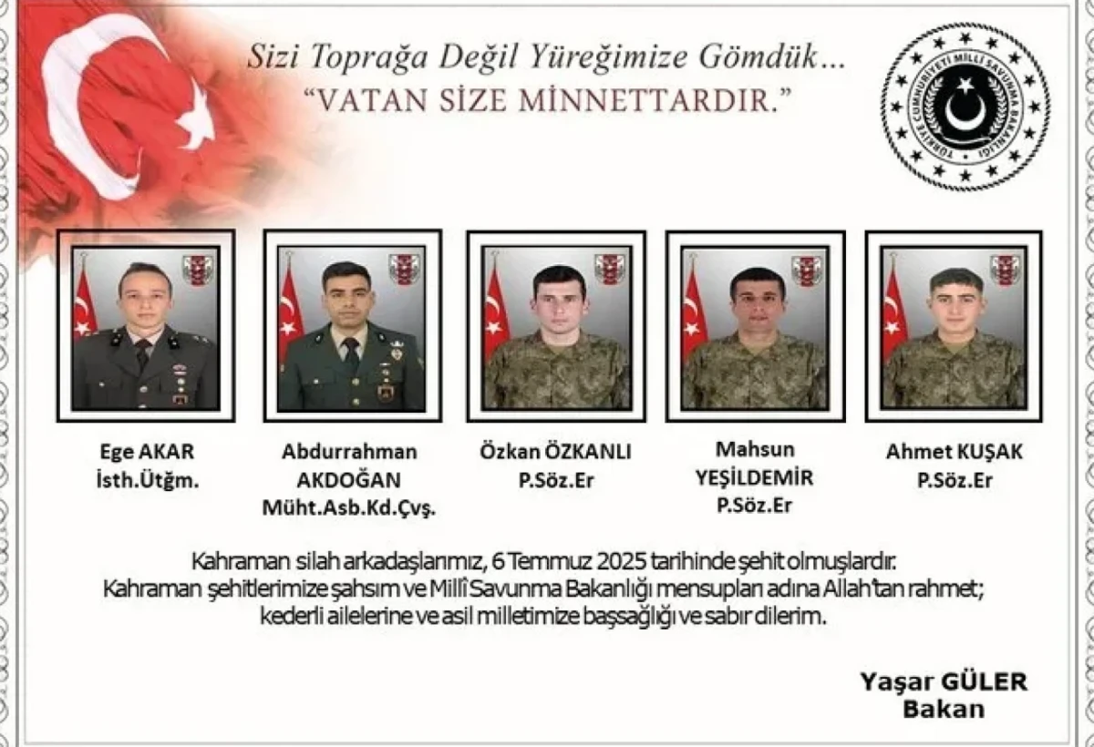 Türkiyənin 12 hərbçisi şəhid oldu