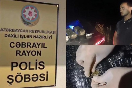 Biləsuvarda narkokuryer saxlanıldı