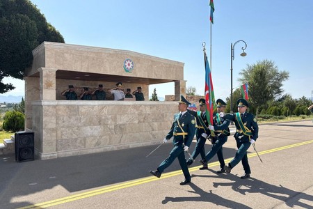 Hərbi xidməti başa vuran sərhədçi əsgərlər Silahlı Qüvvələrin ehtiyatına buraxılıblar - FOTO