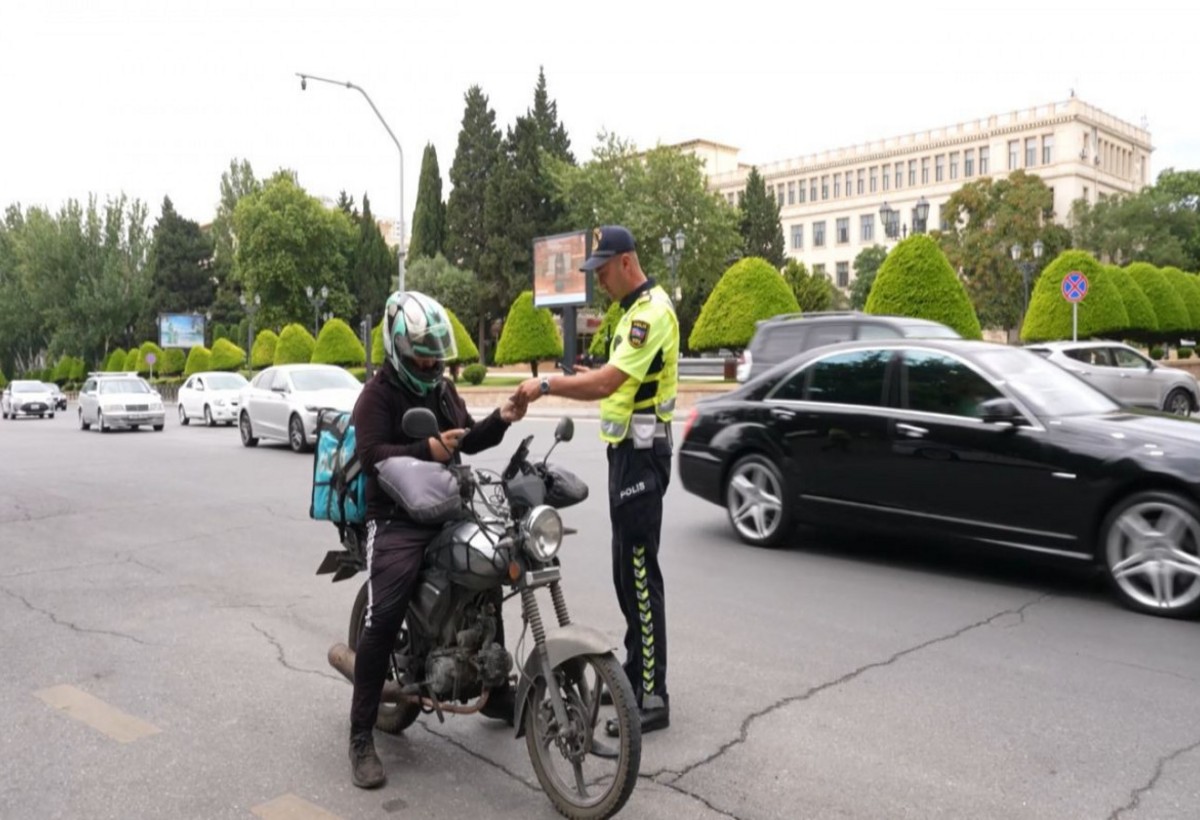 Motosikletlə avtoxuliqanlıq edən sürücü həbs edilib