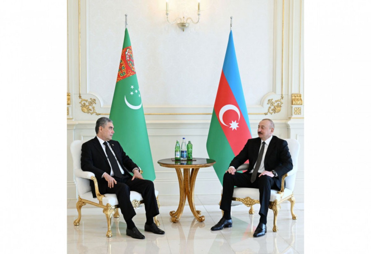 Prezident İlham Əliyevin Qurbanqulu Berdiməhəmmədov ilə görüşü olub
