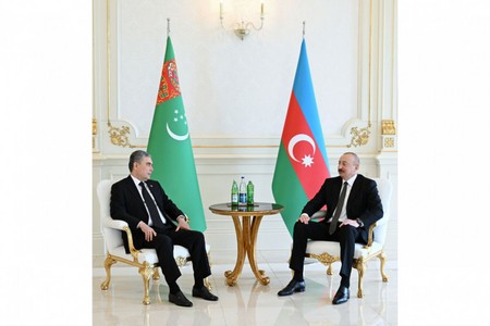 Prezident İlham Əliyevin Qurbanqulu Berdiməhəmmədov ilə görüşü olub