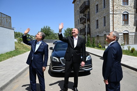 İlham Əliyev və Qurbanqulu Berdiməhəmmədov Şuşada - GÖRÜNTÜLƏR