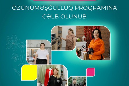 Bu il daha 3445 qadın özünüməşğulluq proqramına cəlb olunub