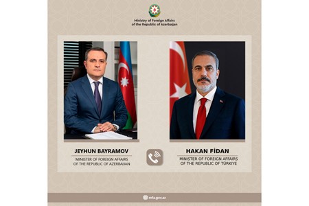 Ceyhun Bayramov Hakan Fidanla Ermənistan-Azərbaycan sülh prosesini müzakirə edib