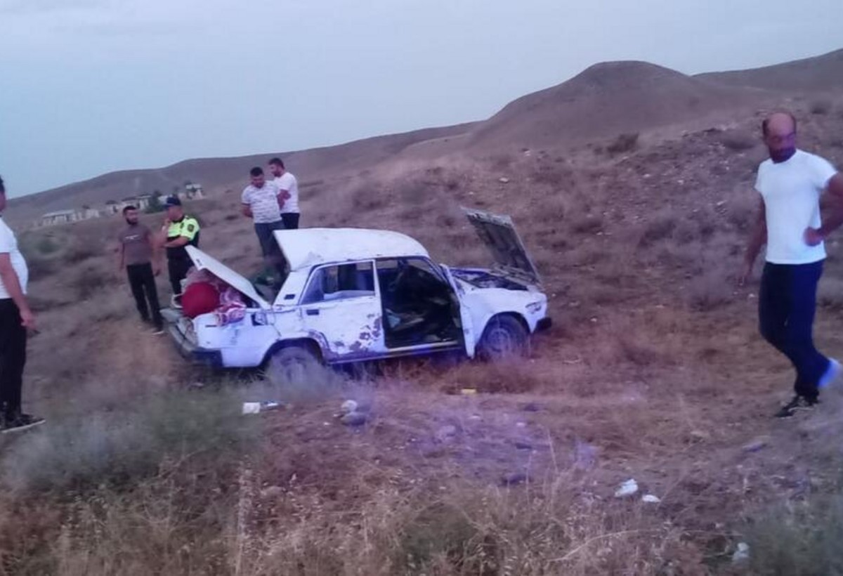 Goranboyda yol qəzasında iki nəfər xəsarət alıb
