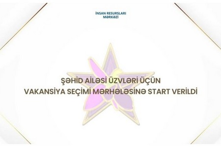 Şəhid ailəsi üzvləri üçün MİQ üzrə vakansiya seçimi mərhələsi başlayıb
