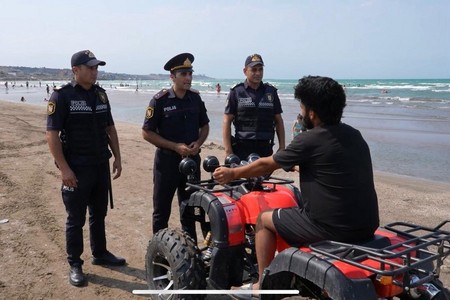 Polisdən çimərliklərdə profilaktik tədbirlər