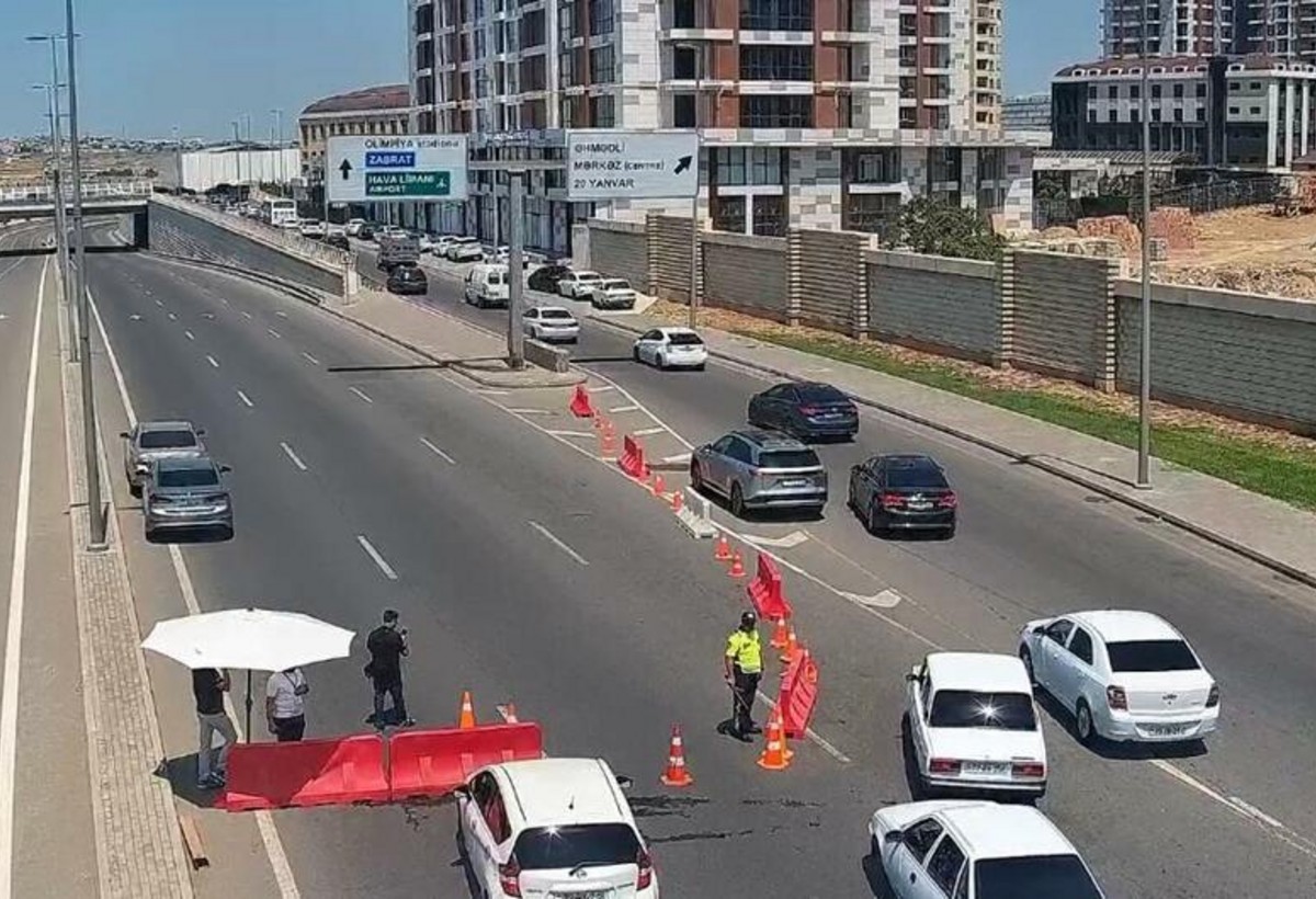 Bakı Olimpiya Stadionu istiqamətində hərəkətə məhdudiyyət qoyulub