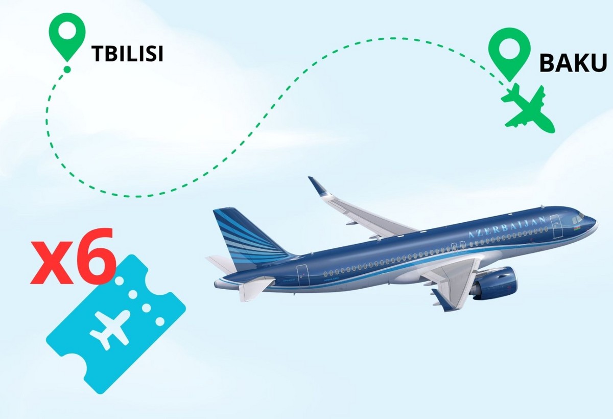 AZAL Bakı-Tbilisi istiqaməti üzrə qayıdış biletini gediş biletindən 6 dəfə baha təklif edir