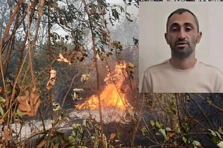 Xocavənddə doğmalarının məzarını ziyarət edən şəxs yanğına səbəb olub
