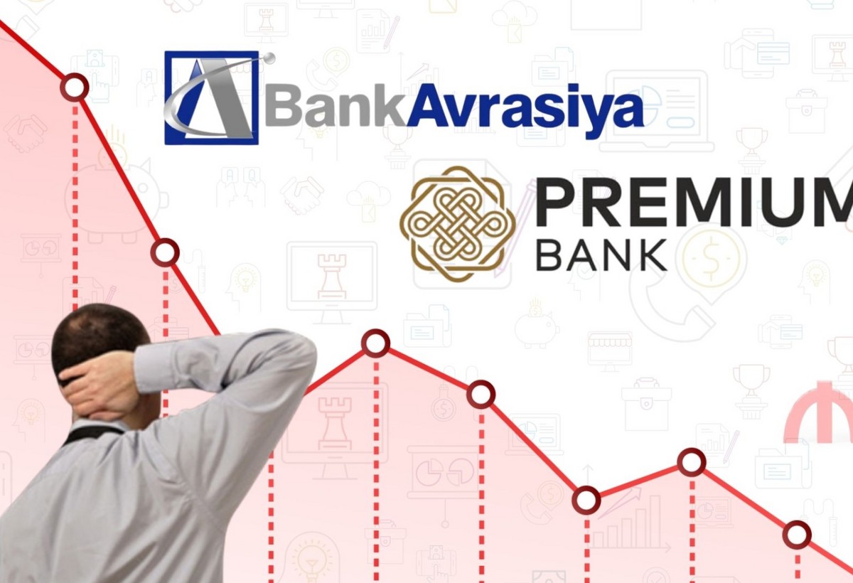 “Premium Bank” və “Bank Avrasiya”nın öhdəlikləri azalıb
