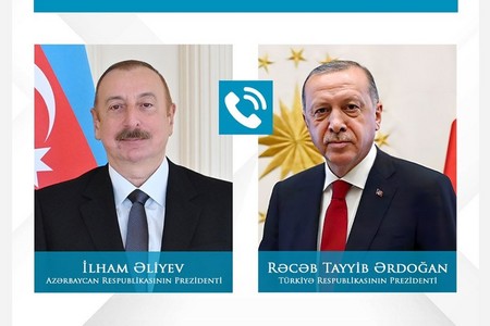 Ərdoğan regionda sülh gündəliyində nümayiş etdirdiyi liderliyə görə İlham Əliyevi təbrik edib