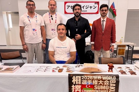 Yaponiya “Sumo Expo 2025”də Bakı 2026 Sumo üzrə Dünya Çempionatının təqdimatı keçirilib