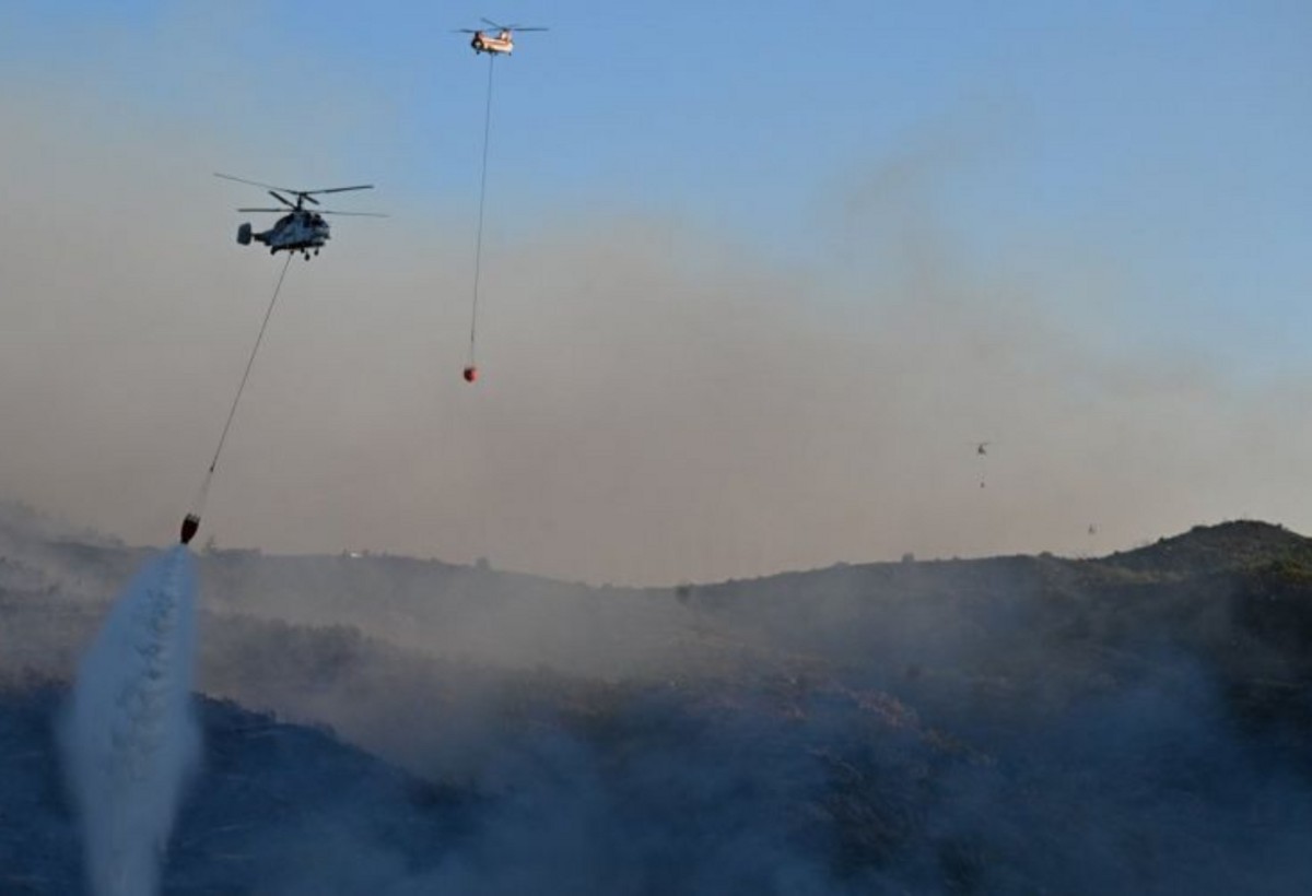 Qazaxda meşə yanğını: Əraziyə iki helikopter göndərildi