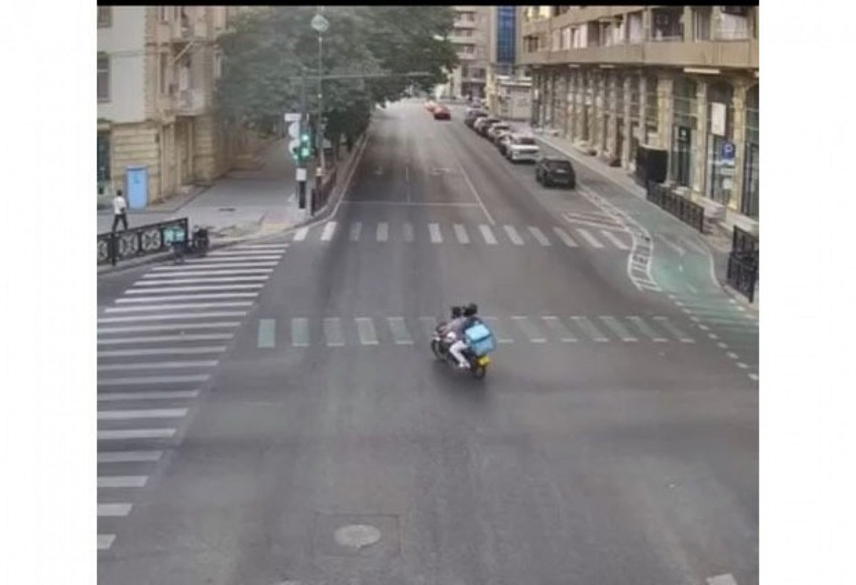 Avtoxuliqanlıq edən motosiklet sürücüsü həbs edilib - Video