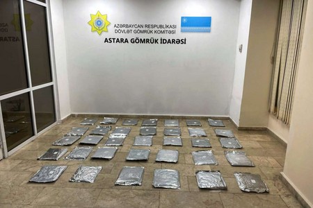 “Astara” gömrük postunda 30 kiloqramdan artıq marixuana aşkarlanıb