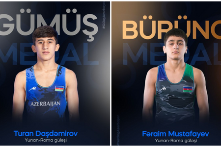 Azərbaycan güləşçiləri dünya çempionatında daha 2 medal qazanıblar